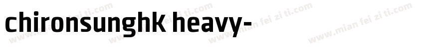 chironsunghk heavy字体转换